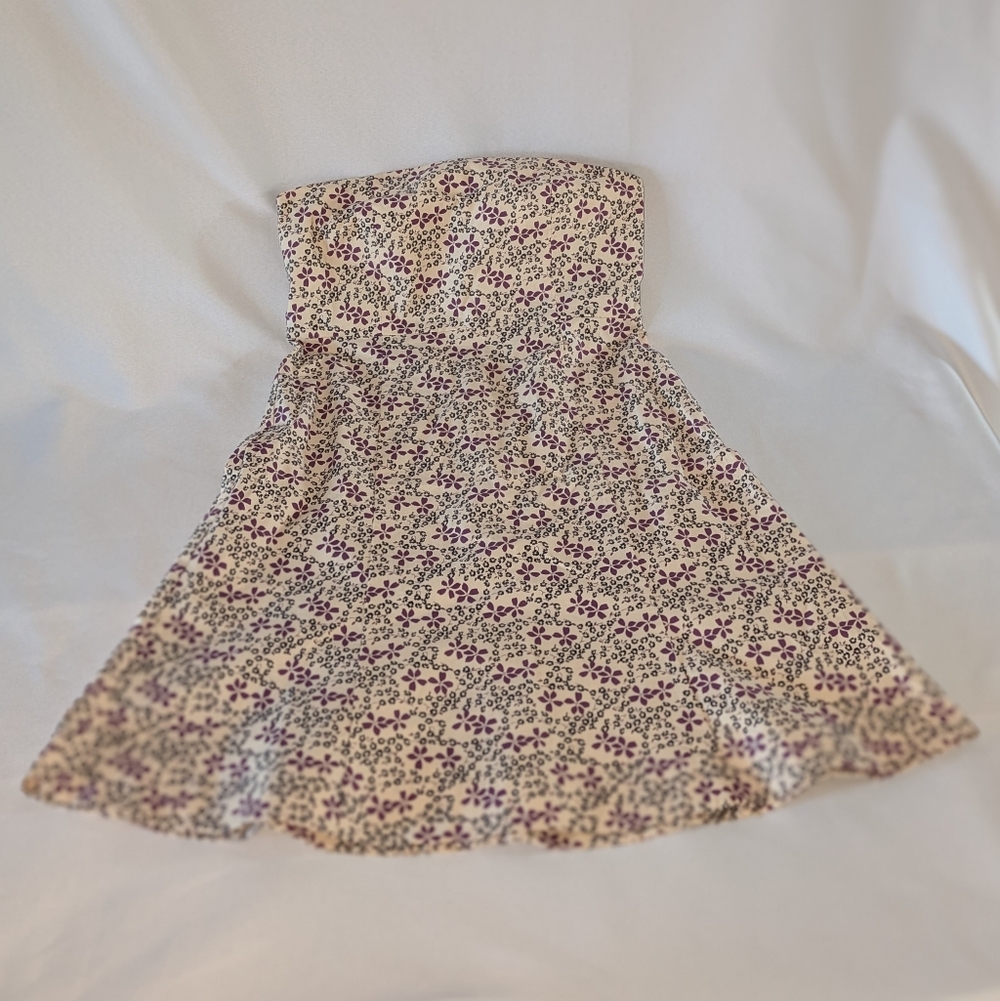 GAP Purple and Black Floral Dress